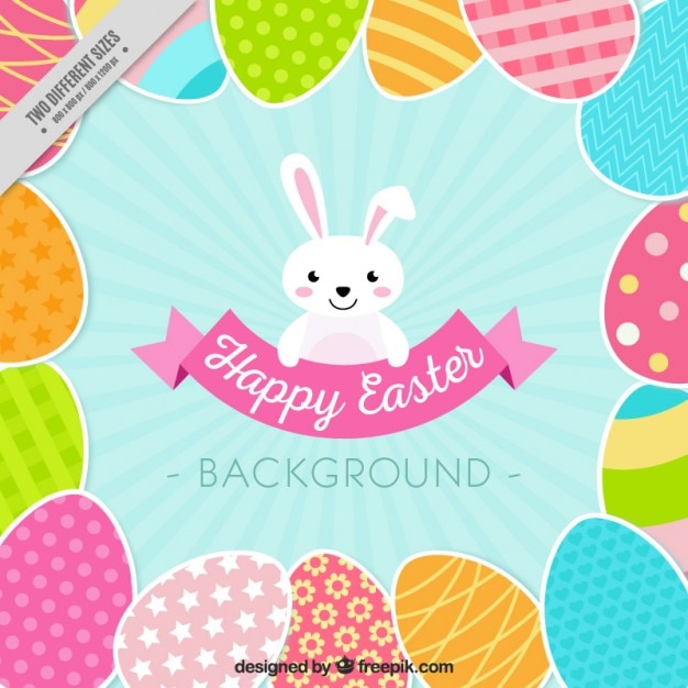 Flat Easter Background