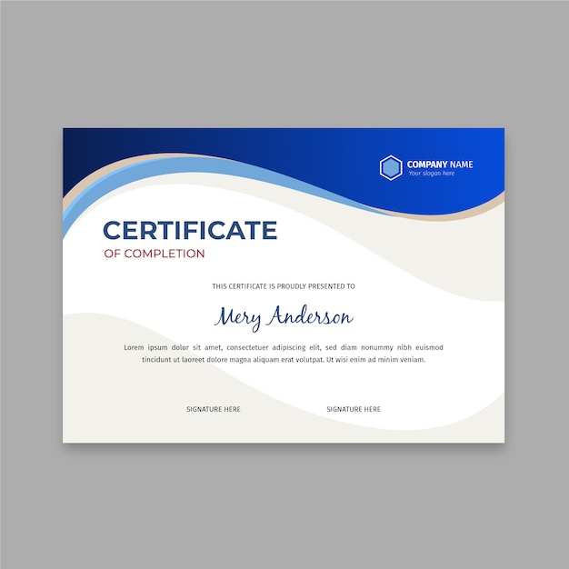 Download Free Flat Elegant Certificate Template Premium Vector Use our free logo maker to create a logo and build your brand. Put your logo on business cards, promotional products, or your website for brand visibility.