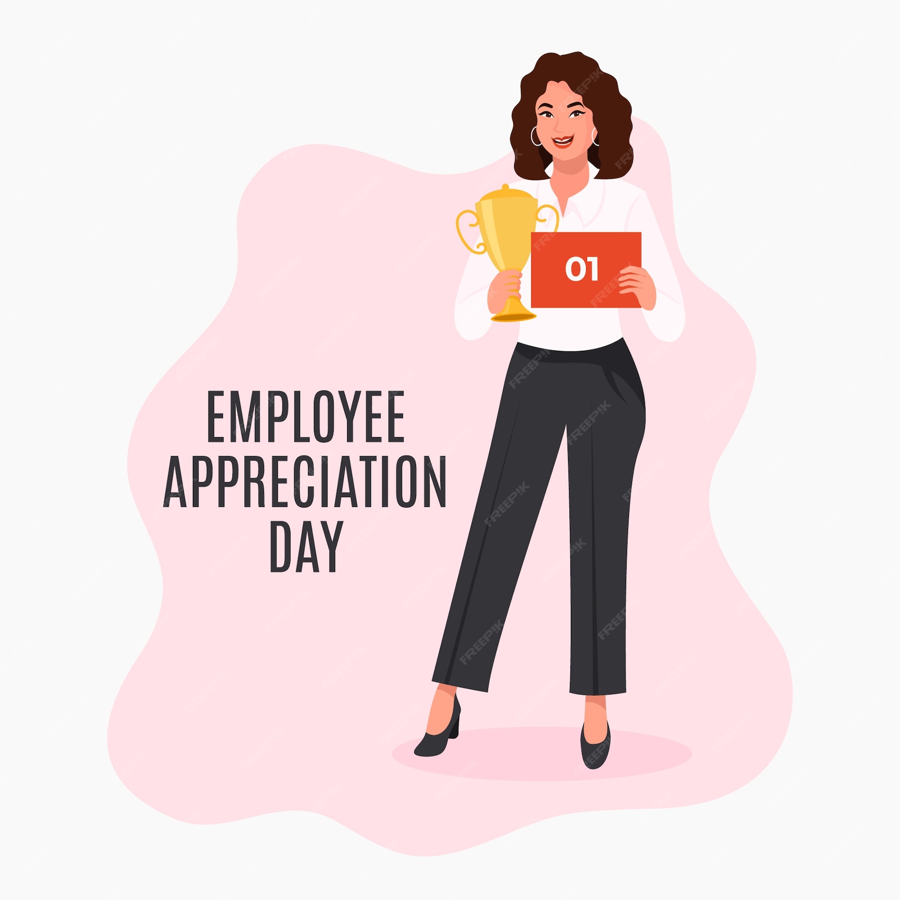 Free Vector | Flat employee appreciation day illustration