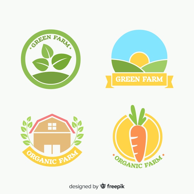 Download Free Flat Farm Logo Collection Free Vector Use our free logo maker to create a logo and build your brand. Put your logo on business cards, promotional products, or your website for brand visibility.