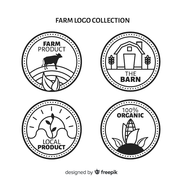 Download Free Flat Farm Logo Collection Free Vector Use our free logo maker to create a logo and build your brand. Put your logo on business cards, promotional products, or your website for brand visibility.