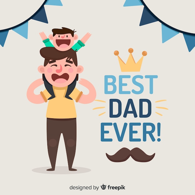 Download Free Flat Father S Day Background Free Vector Use our free logo maker to create a logo and build your brand. Put your logo on business cards, promotional products, or your website for brand visibility.