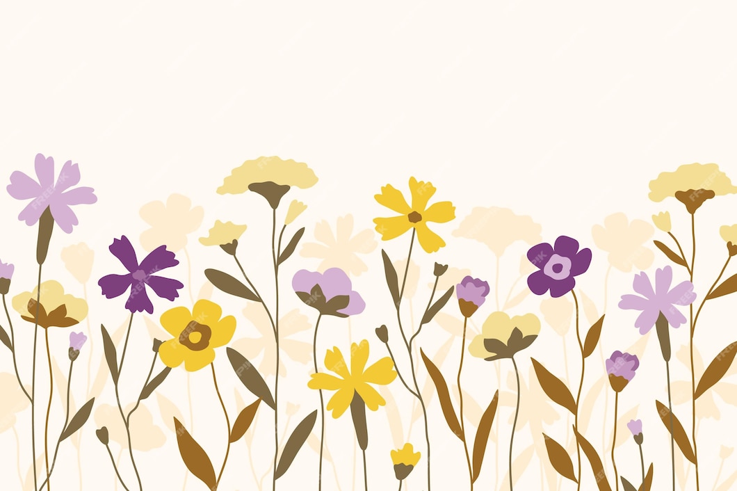 Free Vector | Flat floral background