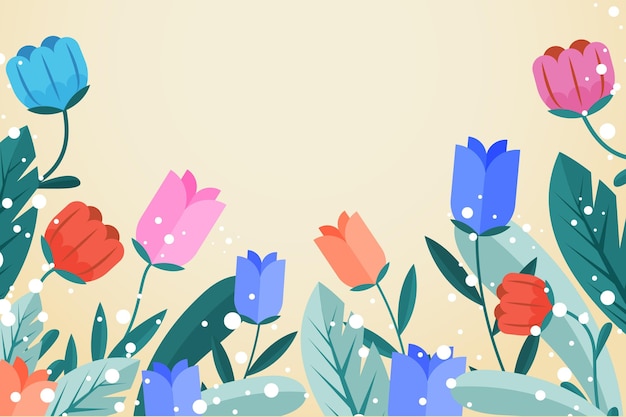 Free Vector | Flat floral background