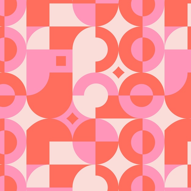 Free Vector | Flat geometric mosaic pattern design