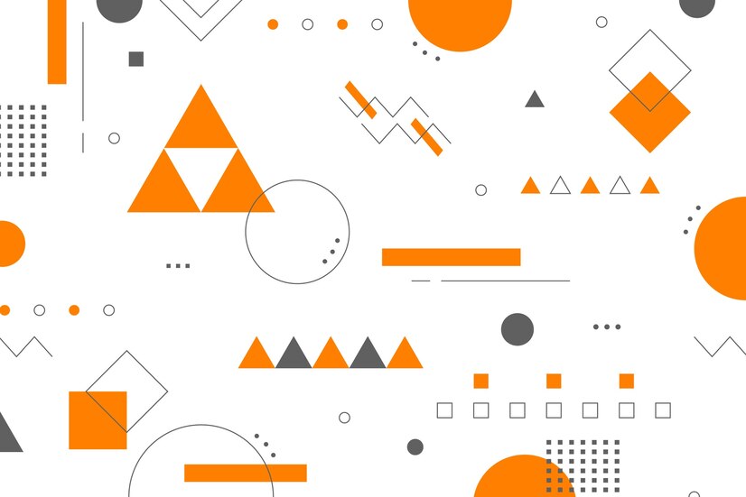 Free Vector | Flat geometric shapes background