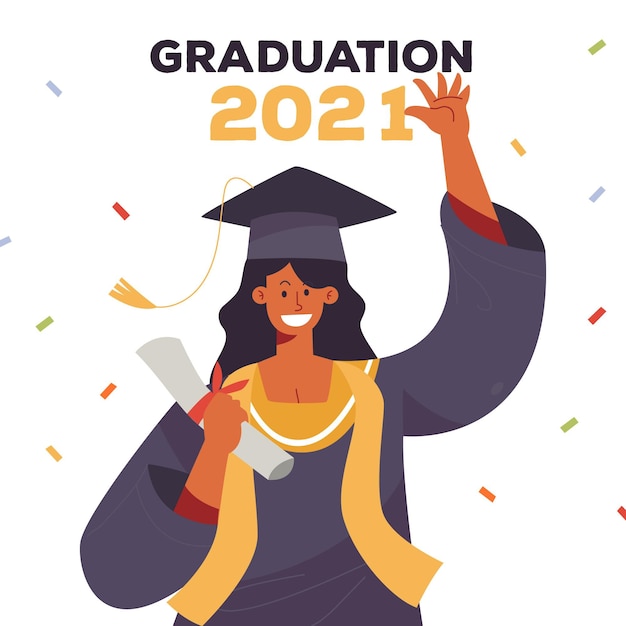 graduation illustration free download