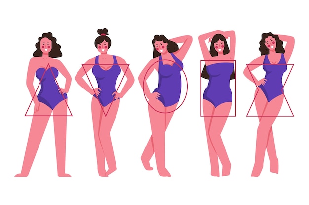 free-vector-flat-hand-drawn-types-of-female-body-shapes