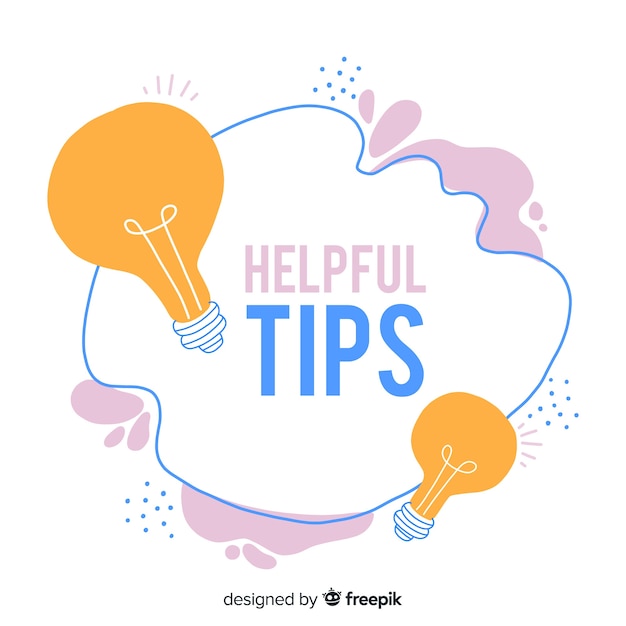 Free Vector | Flat helpful tips concept