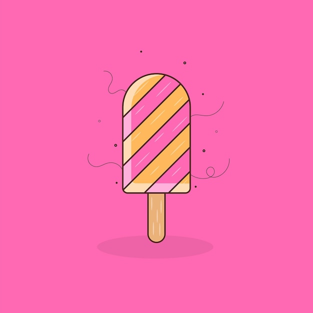 Premium Vector | Flat icecream vector icon illustration