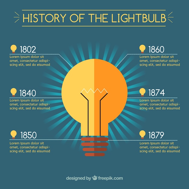 Light Bulb Infographic Template