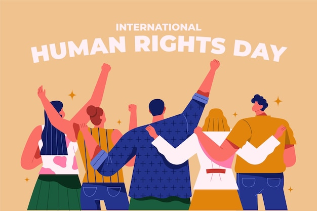 free-vector-flat-international-human-rights-day