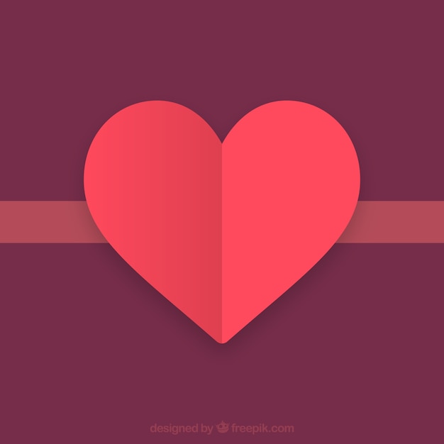 Free Vector | Flat isolated heart background