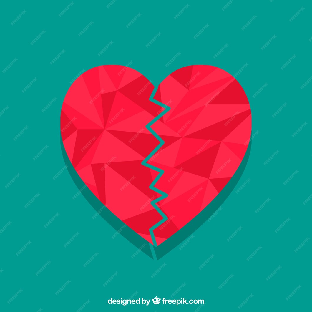 Free Vector | Flat isolated heart background