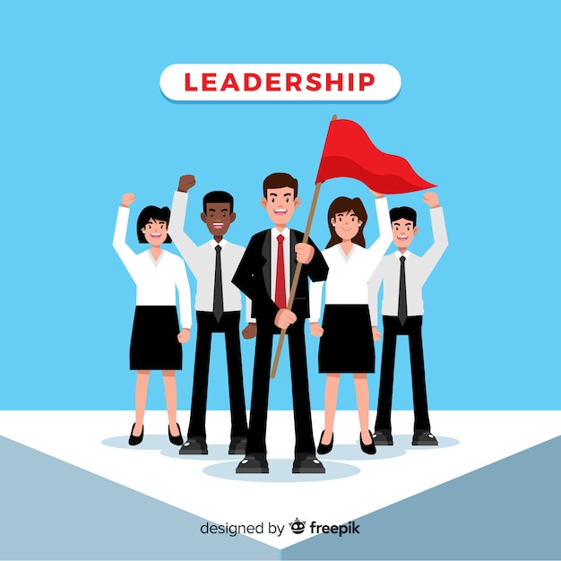 Flat leadership concept Vector | Free Download