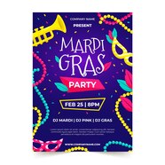  Mardi Gras Google Slide Template 