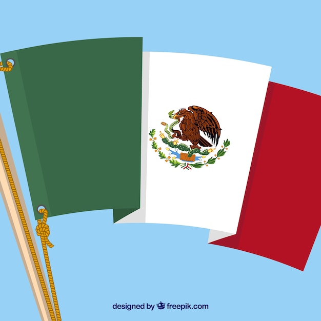 Download Flat mexican flag background Vector | Free Download