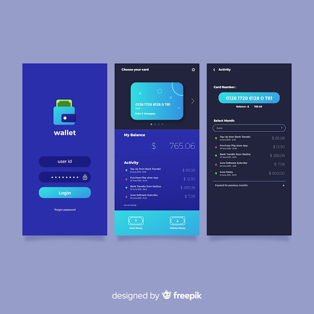 Flat mobile app cover | Free Vector