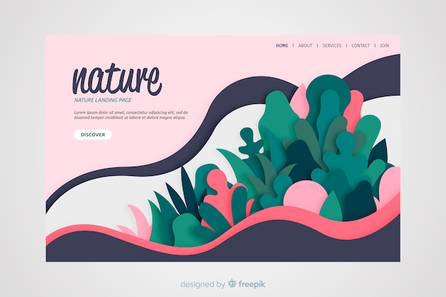Download Free Flat Nature Landing Page Template Free Vector Use our free logo maker to create a logo and build your brand. Put your logo on business cards, promotional products, or your website for brand visibility.
