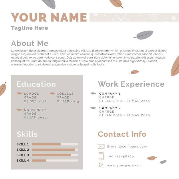 Flat Online Curriculum Vitae Free Vector On Freepik