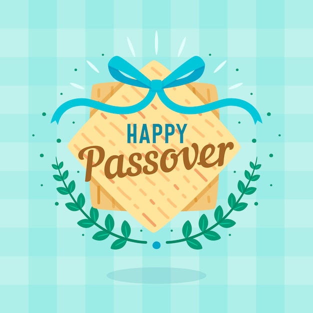 Free Vector Flat Passover Pesach Concept