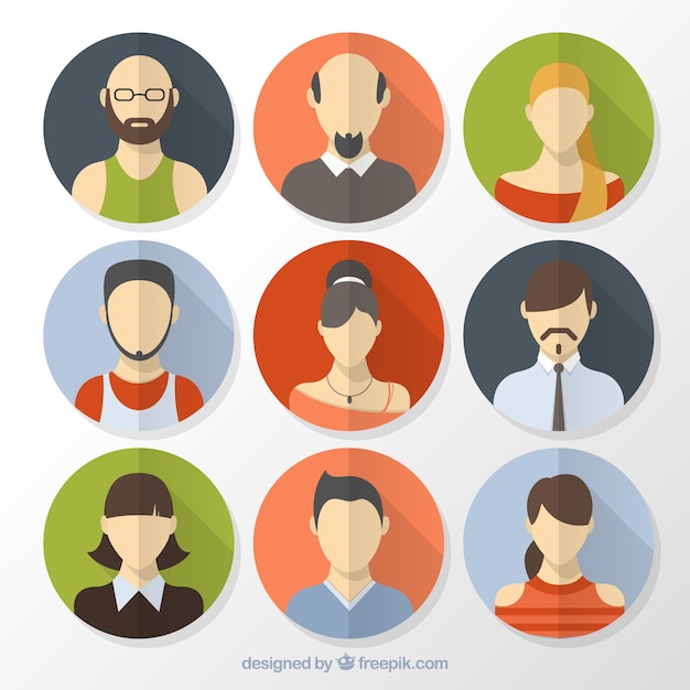 Flat Avatar Vectors, Photos and PSD files | Free Download