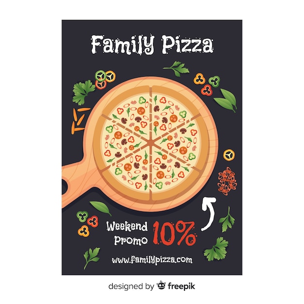 free-vector-flat-pizza-flyer-template