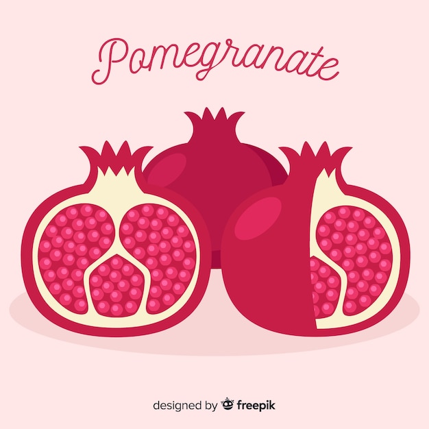 Download Free Flat Pomegranate Background Free Vector Use our free logo maker to create a logo and build your brand. Put your logo on business cards, promotional products, or your website for brand visibility.