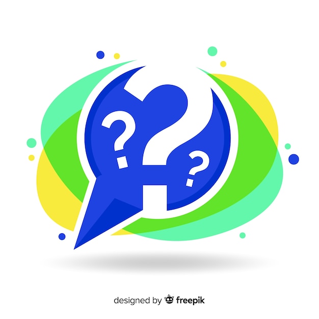 Download Free Download Free Flat Question Mark In Speech Bubble Background Use our free logo maker to create a logo and build your brand. Put your logo on business cards, promotional products, or your website for brand visibility.