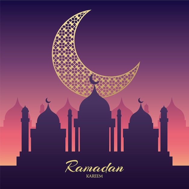 Free Vector | Flat ramadan background concept