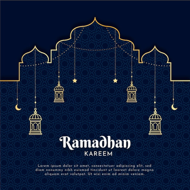 ramadan vector illustration free download