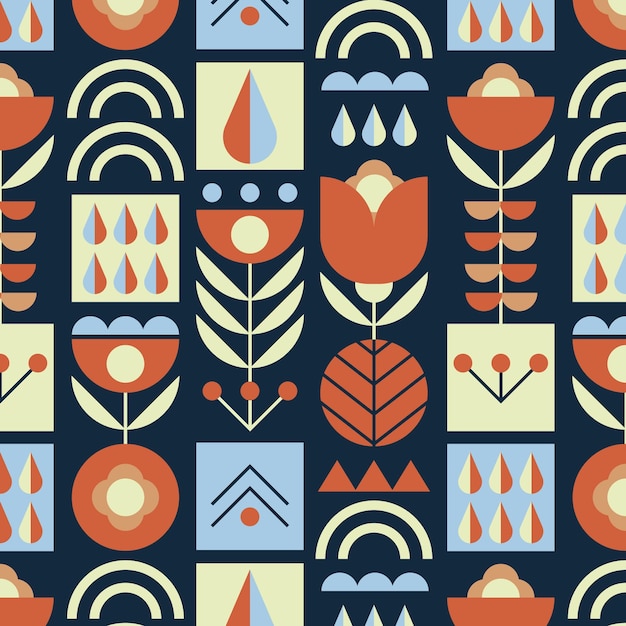 Free Vector | Flat scandinavian design pattern