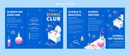 Free Vector Flat Science Brochure Template