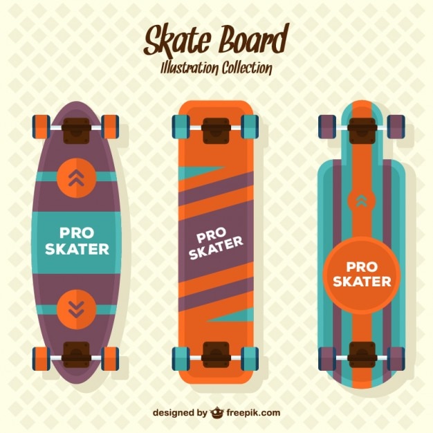 Flat skateboards