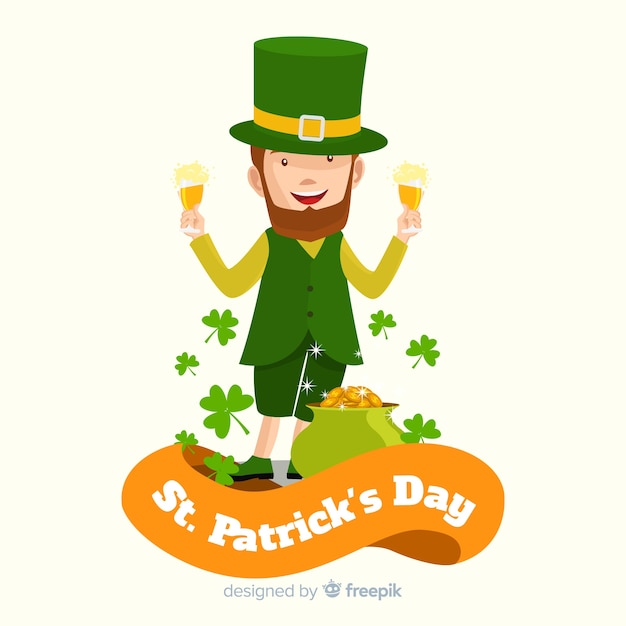 Free Vector | Flat st. patrick's day background