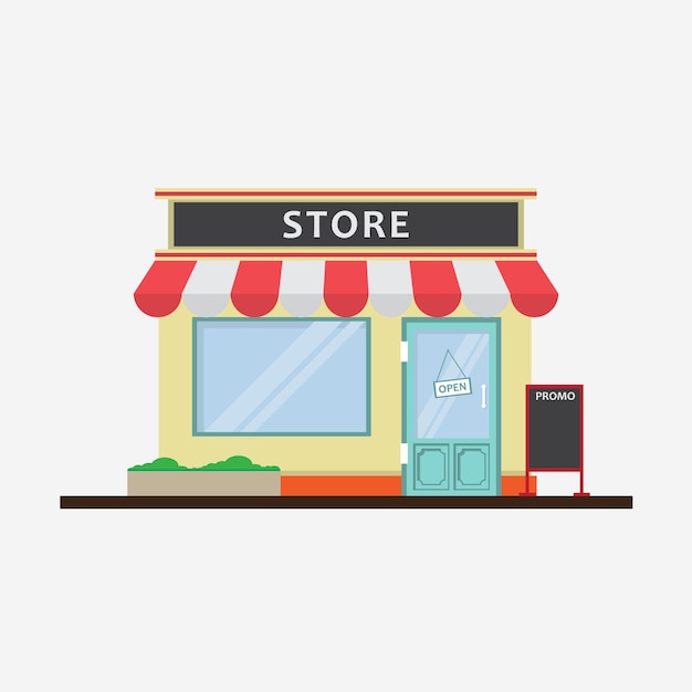 Download Flat store design | Premium Vector