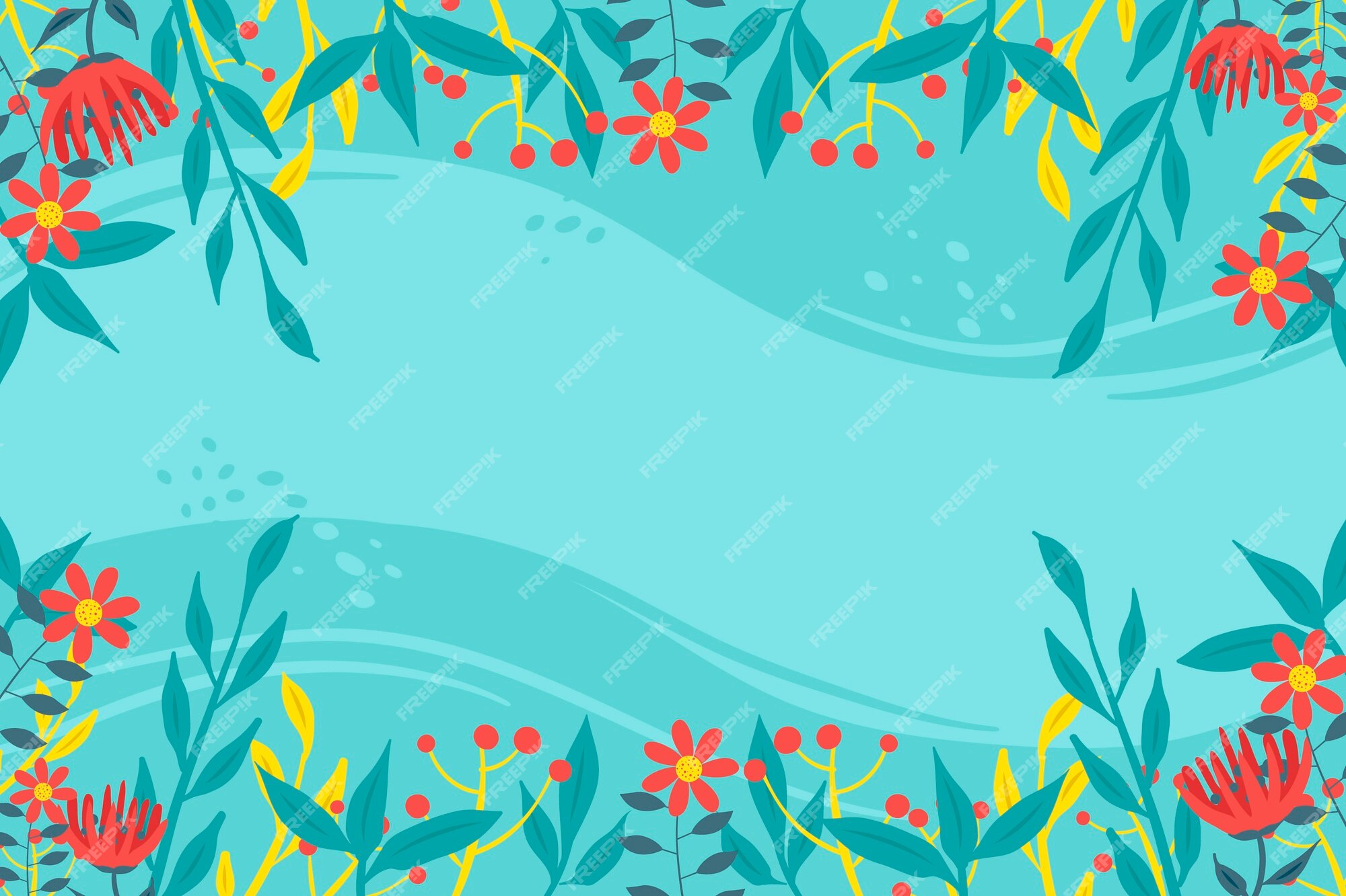 Free Vector | Flat style abstract floral background