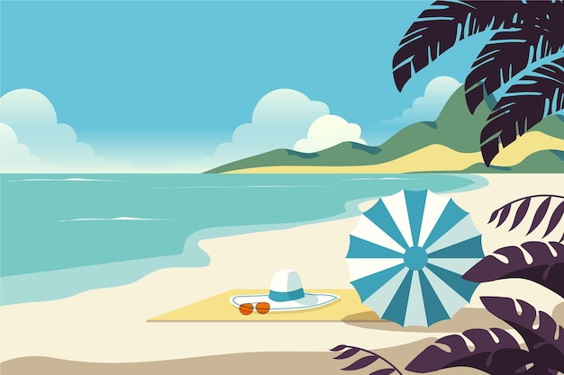 Free Vector | Flat summer background
