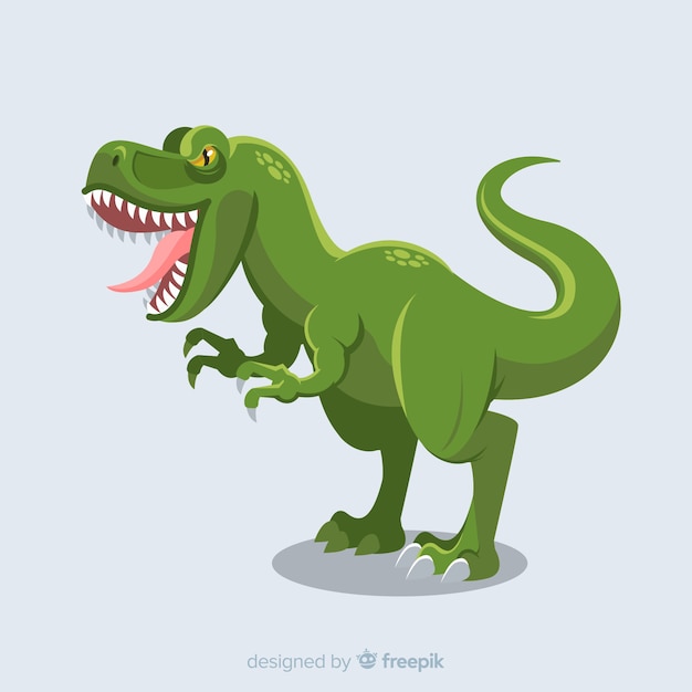 Premium Vector | Flat t-rex background