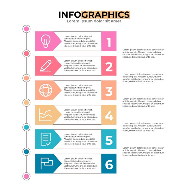 Free Vector Flat Table Of Contents Infographic