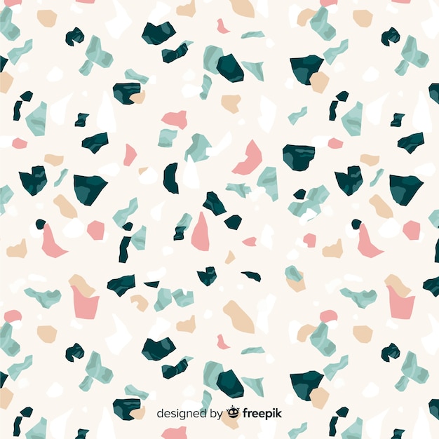Flat terrazzo floor background Free Vector