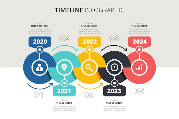 timeline infographic template psd