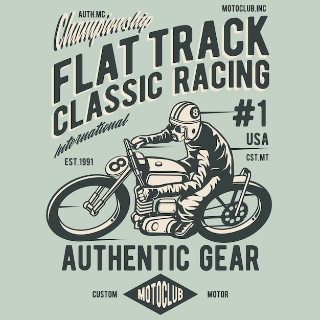 vintage motorcycle flat track racing