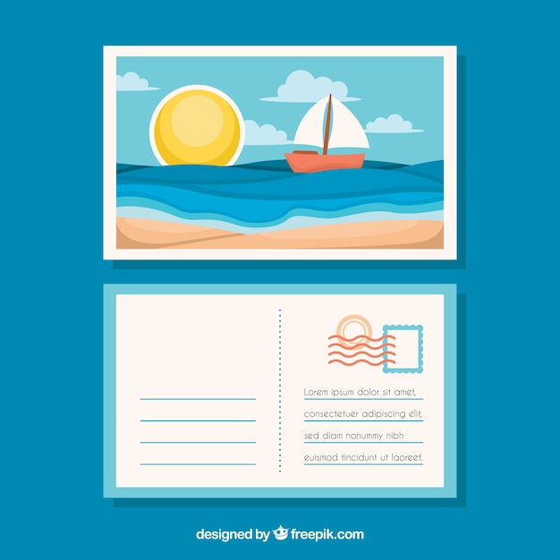 postcard vacation after effects template download