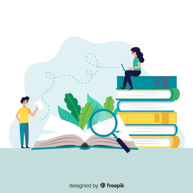 Flat university concept Free Vector