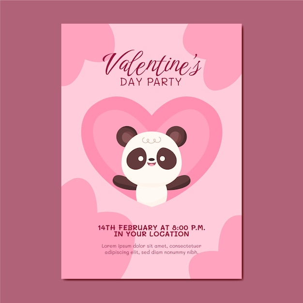 free-vector-flat-valentine-s-day-invitation-template