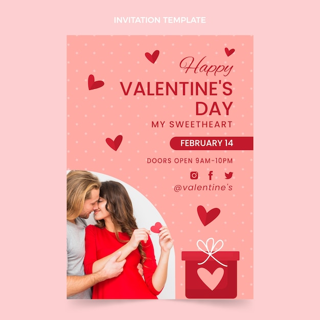 free-vector-flat-valentine-s-day-invitation-template