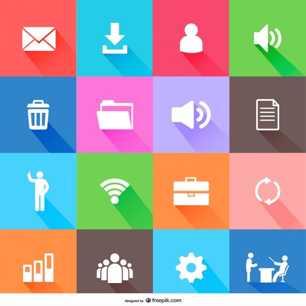 Download Free Vector | Flat web elements icons