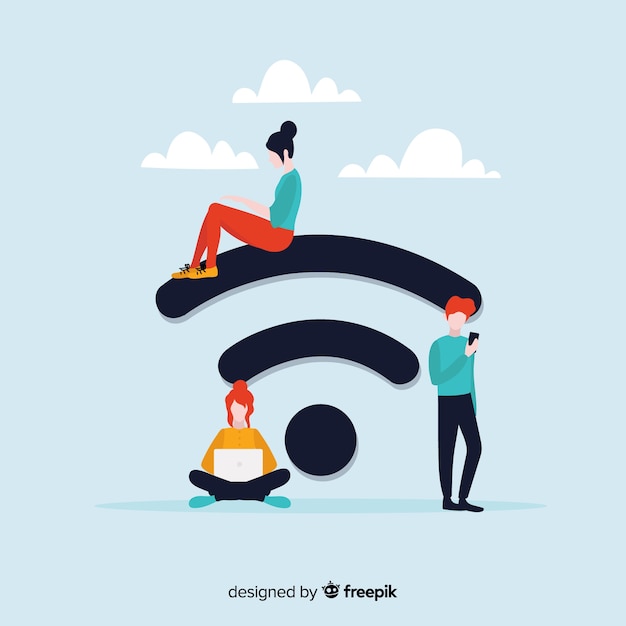 Download Free Download Free Flat Wifi Zone Concept With Signal Vector Freepik Use our free logo maker to create a logo and build your brand. Put your logo on business cards, promotional products, or your website for brand visibility.