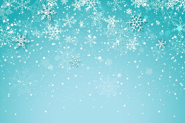 Free Vector | Flat winter background